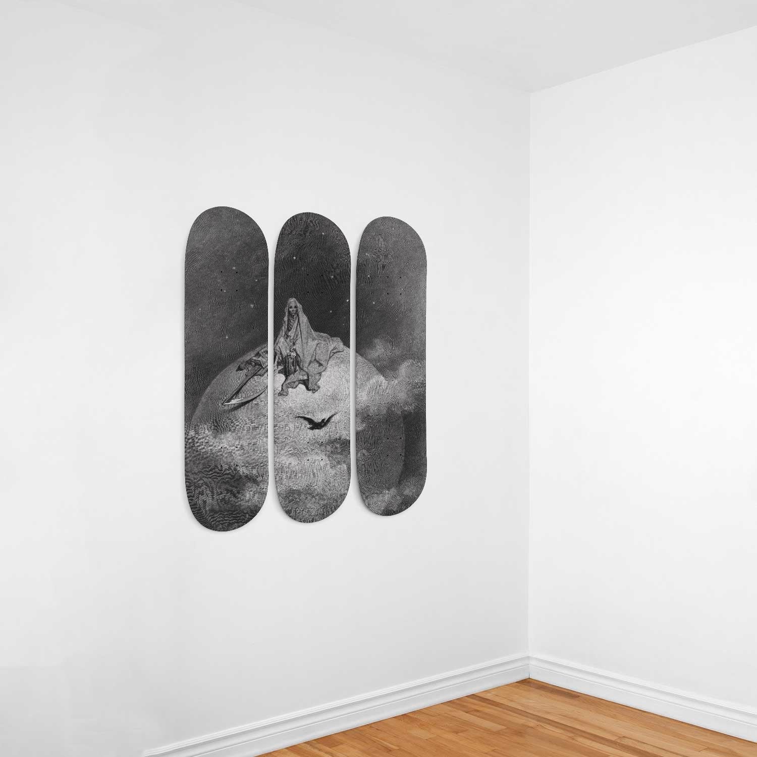Rage-Quit Definition Wall Art - Black Skateboard Wall Art – Skateboard Artsy